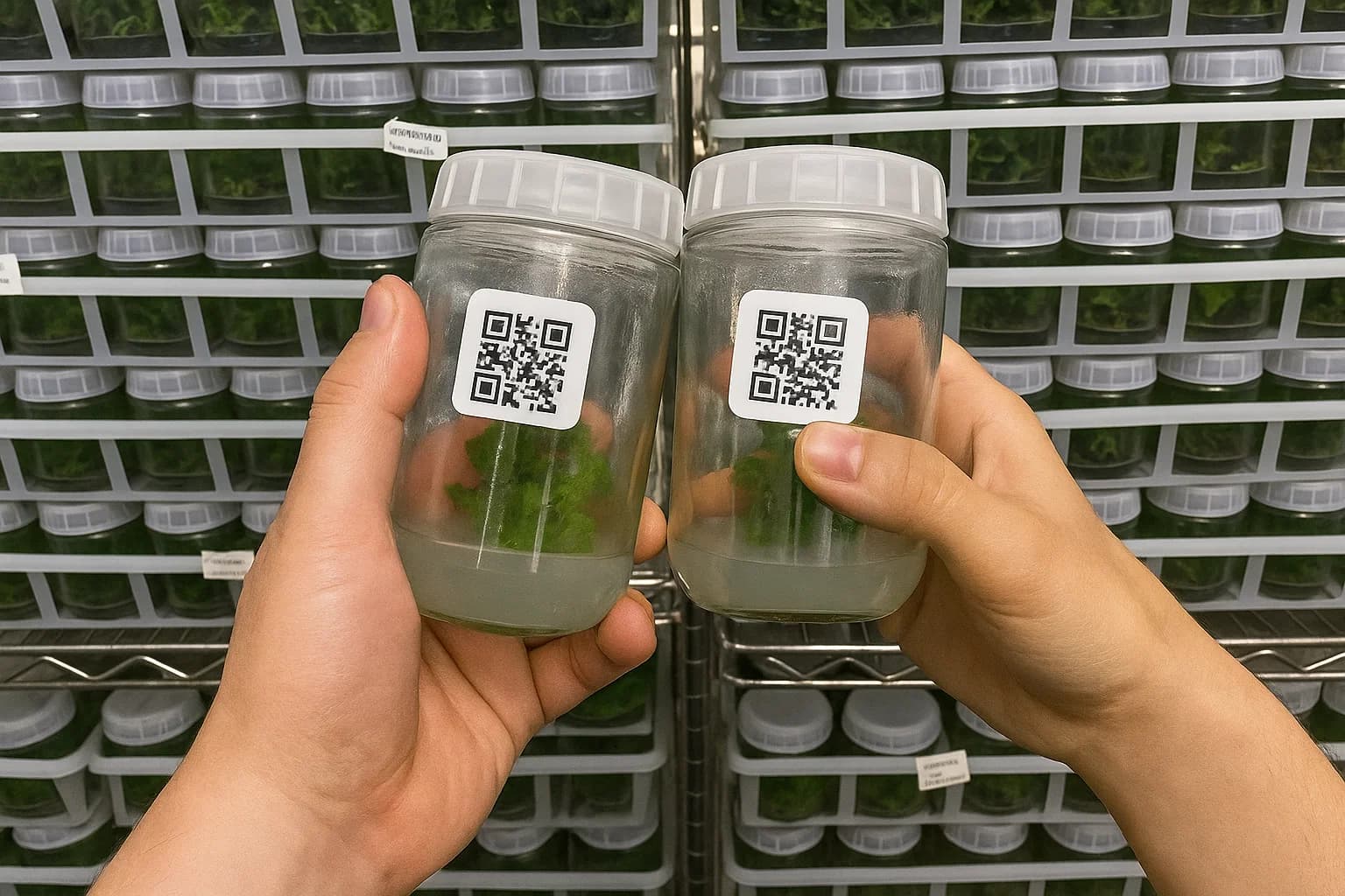 Tissue culture jar cheers